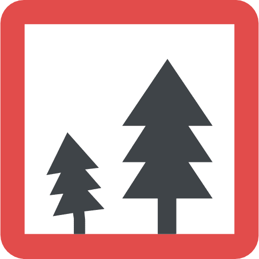 Forest sign orientation direction icon