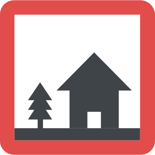 Camping sign signaling signs icon