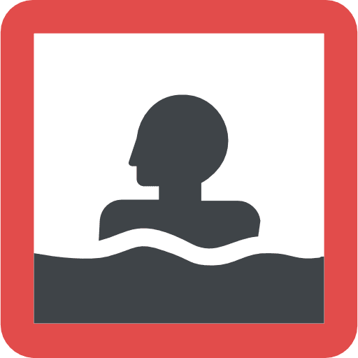 No swimming security symbol shapes and symbols icon
