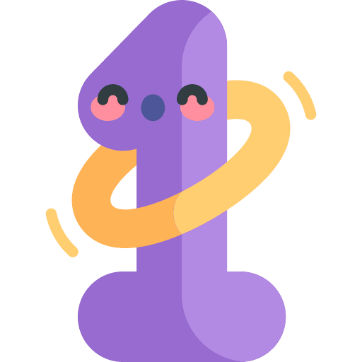 1 maths learn education icon