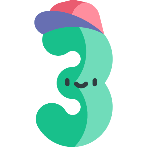 3 three mathematics sign icon