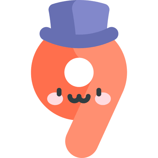 9 number symbol mathematics icon