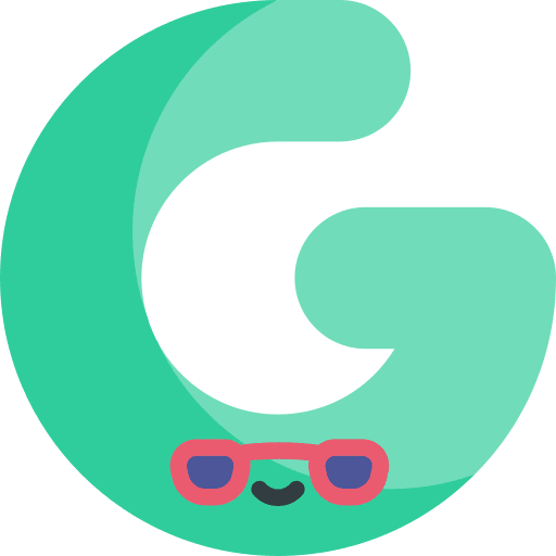 G abecedary capital letter glasses icon