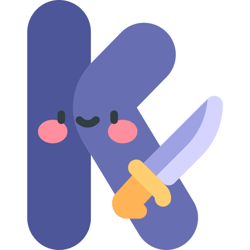 K knife learn k icon