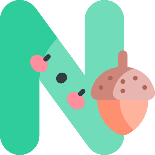N capital letter consonant learn icon