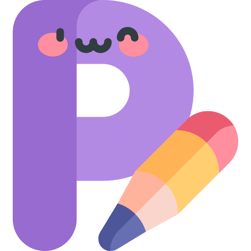 P p capital letter learn icon