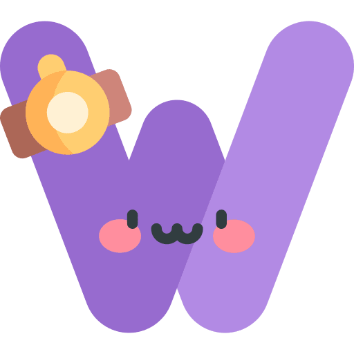 W learn abecedary consonant icon