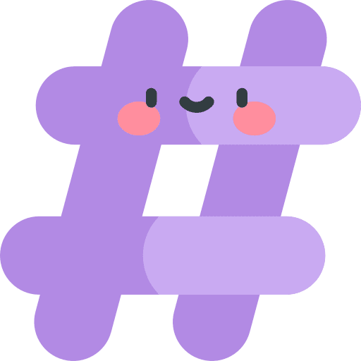 Hashtag character social network shapes and symbols icon