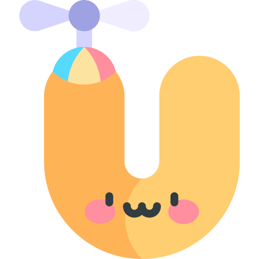 U letter education learn icon