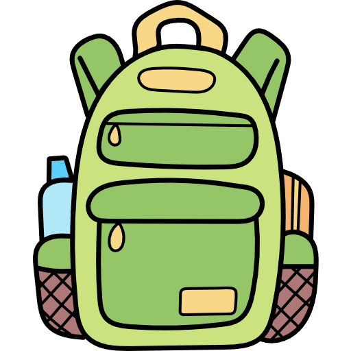 Backpack baggage bags luggage icon
