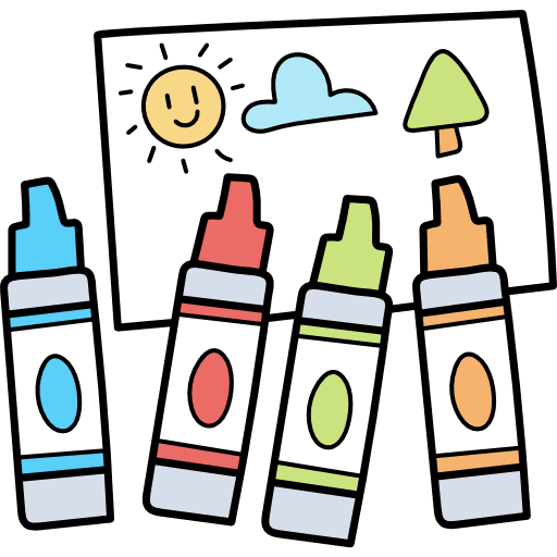 Crayons pen crayon education icon
