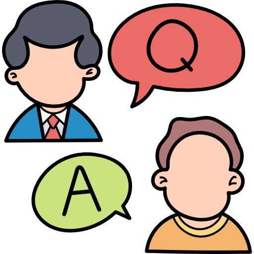 Asking education mind asking icon