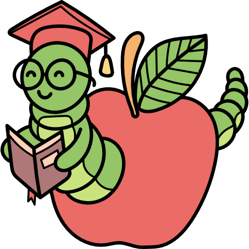 Bookworm library studying education icon