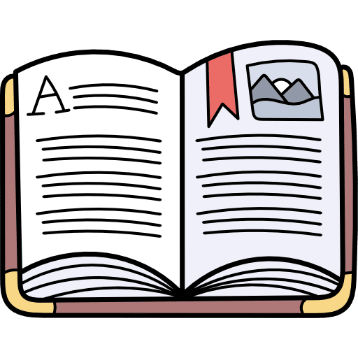 Open book literature book reading icon