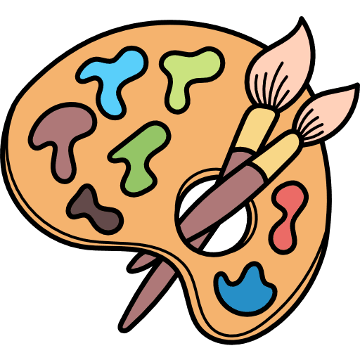 Paint palette paint palette interface artistic icon