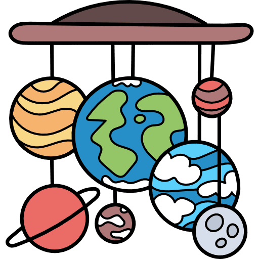 Solar system education solar system planet icon