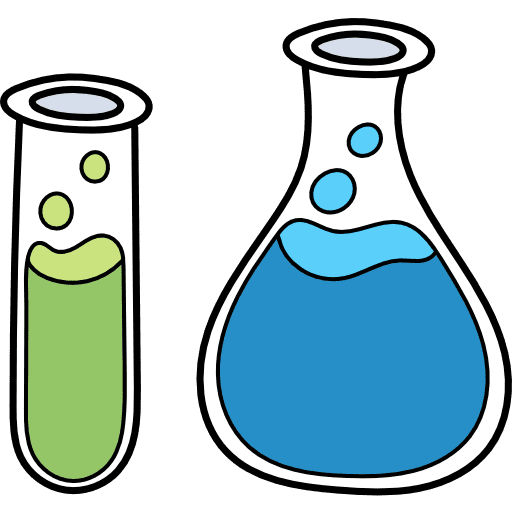 Chemistry chemistry flasks chemical icon