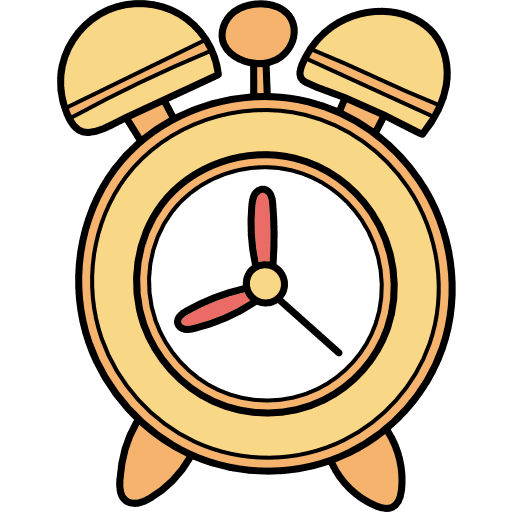 Clock clock alarm clock time and date icon