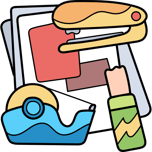 Craft craft glue paper icon