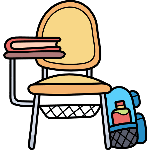 Desk chair sitting furniture and household miscellaneous icon