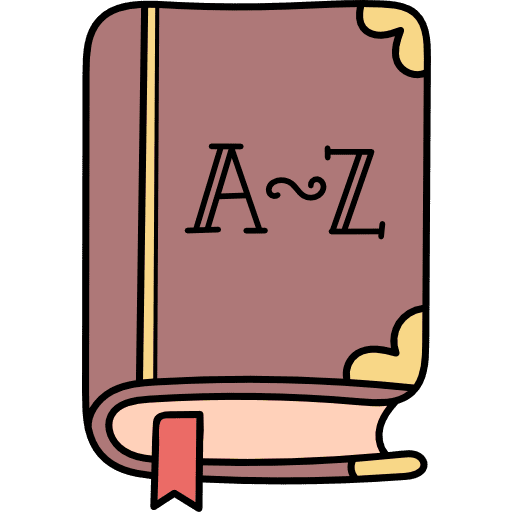 Dictionary education dictionary manual icon