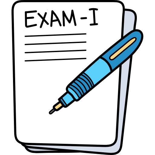 Exam education archive document icon