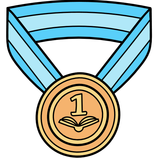 Gold medal gold medal prize medal icon