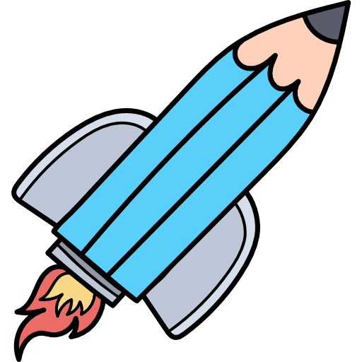 Startup rocket rocket launch transport icon