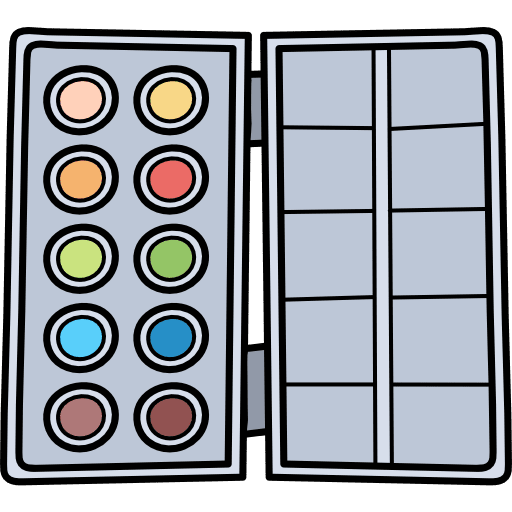 Watercolor painting art art and design icon