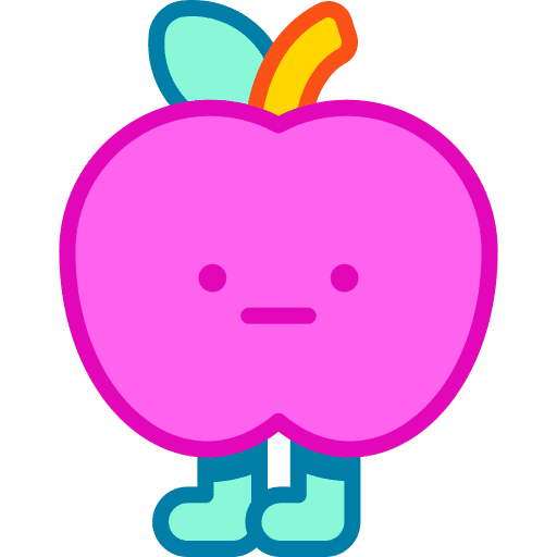 Apple fruit food and restaurant diet icon