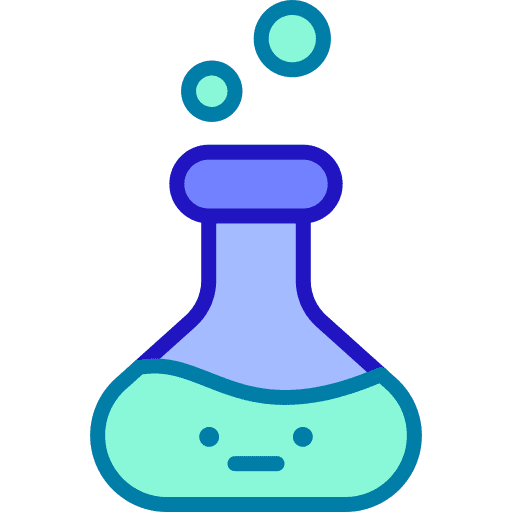Flask laboratory science chemical icon Flask laboratory science chemical icon