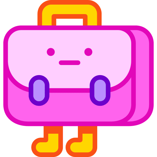 Suitcase job education suitcase icon