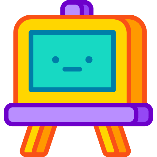 Blackboard whiteboard presentation classroom icon Blackboard whiteboard presentation classroom icon