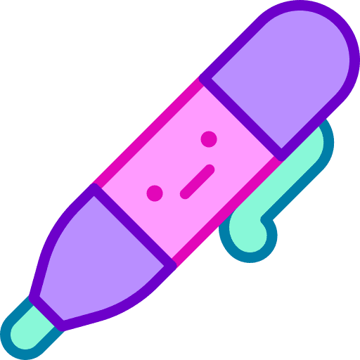 Marker underline stationery education icon Marker underline stationery education icon