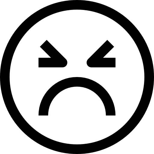 Angry emoticon interface anger icon