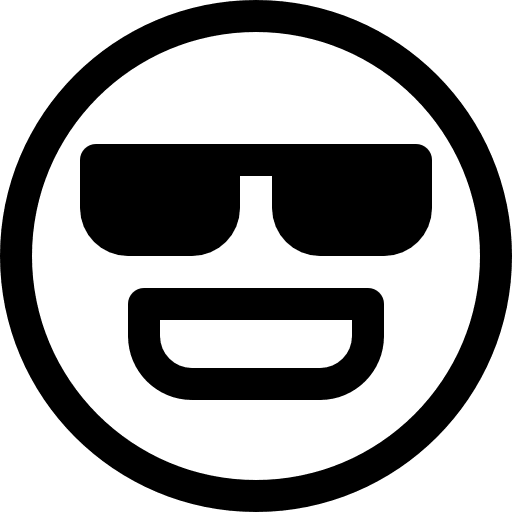 Cool cool smileys emoji icon