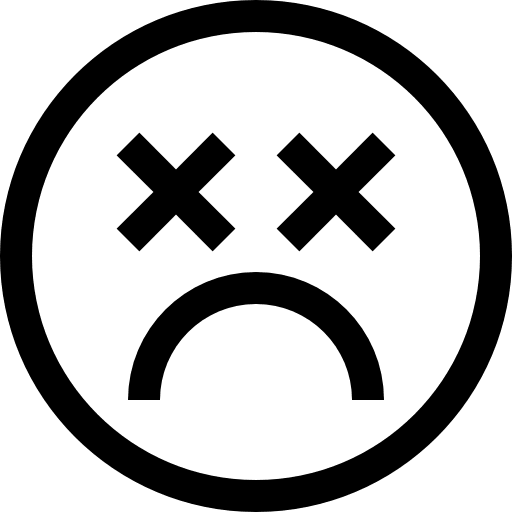Dead emoji smileys dead icon