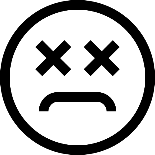 Dead emoticons smileys dead icon