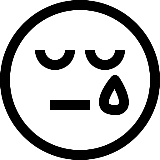 Sad smileys feelings emoji icon