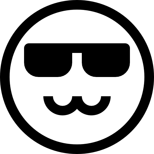 Cool cool emoticons smileys icon