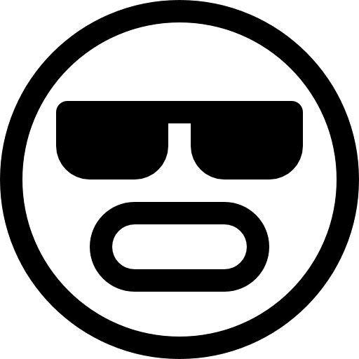 Cool feelings emoji emoticons icon