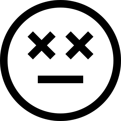 Dead dead smileys emoticons icon