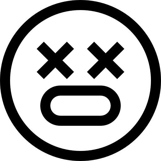 Dead feelings dead emoji icon