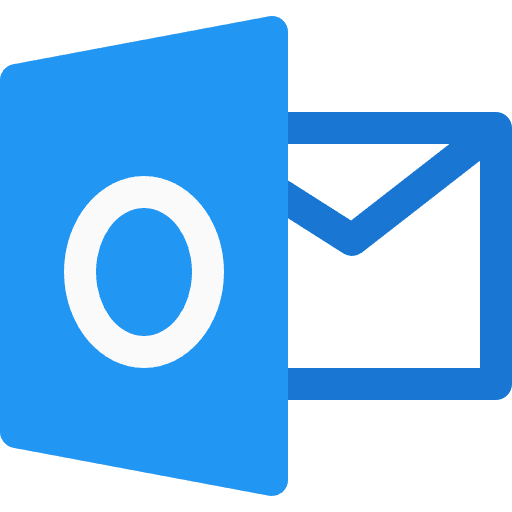 Outlook email brands and logotypes envelope icon