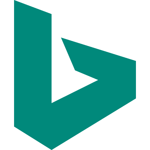 Bing social media logotype brand icon