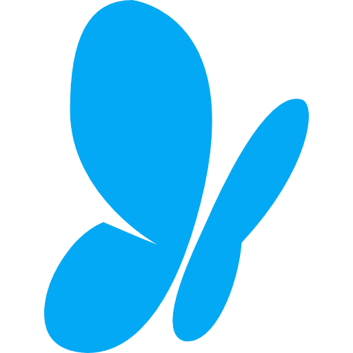 Msn sketched logo butterfly icon