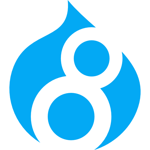Drupal logotype content management system brands and logotypes icon