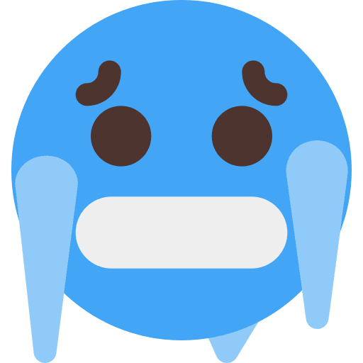 Cold cold smileys smiley icon