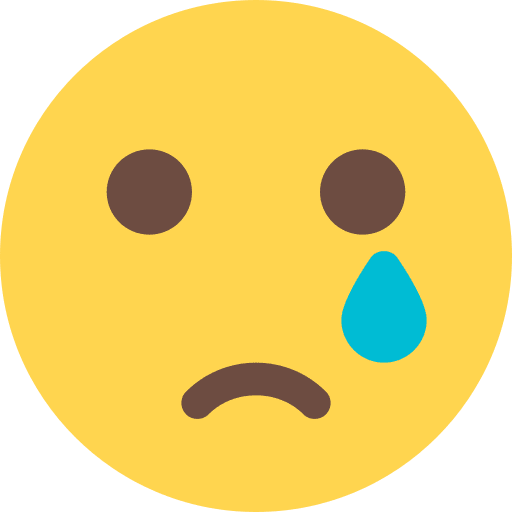 Crying crying feelings emoji icon