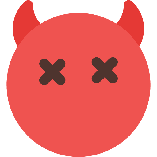 Dead emoticons emoji smiley icon
